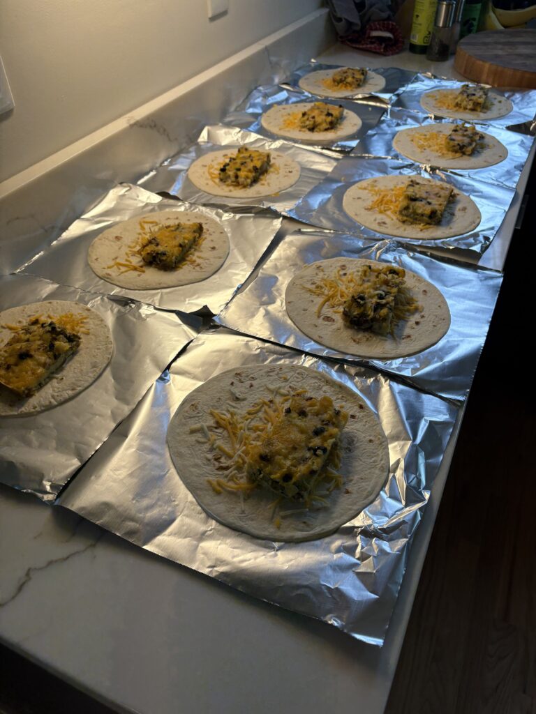 Breakfast Burrito Meal Prep