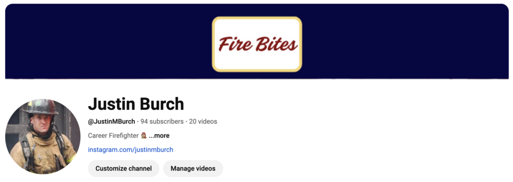 Fire Bites YouTube Banner